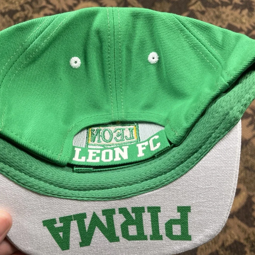 Pirma Club Leon FC Soccer Adjustable Kids Flat Brim Hat Cap Green White New A
